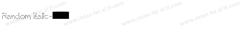 Random Italic字体转换